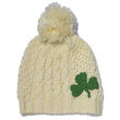 Patrick Francis Cream Shamrock Kids Knit Hat 1-2 Years