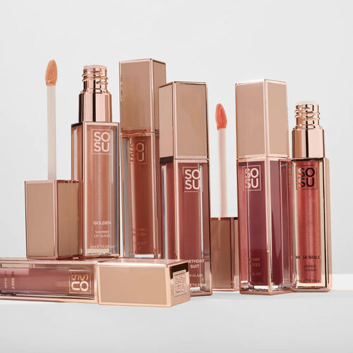 SOSU Cosmetics Lip Glaze Satin Almond Butter