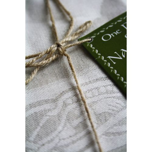 Irish Memories Natural Linen Printed Tea Towel