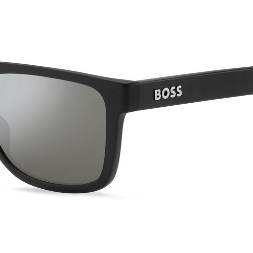 Boss BOSS 1647/S Black Rectangular Sunglasses