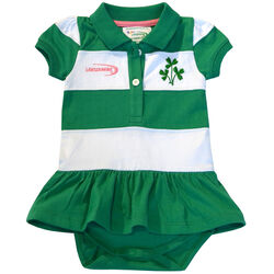 Lansdowne Kids Lansdowne Sports Green And White Stripe Baby Vest 0-6 Months