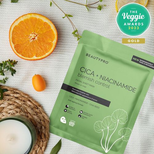 BeautyPro Cica + Niacinamide Blemish Control Sheet Mask