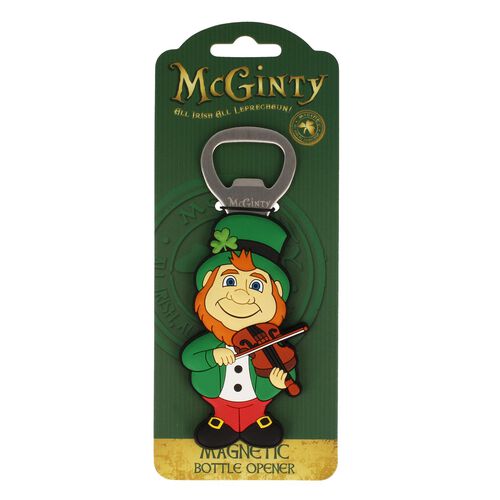 Irish Memories McGinty Leprechaun Bottle Opener Magnet