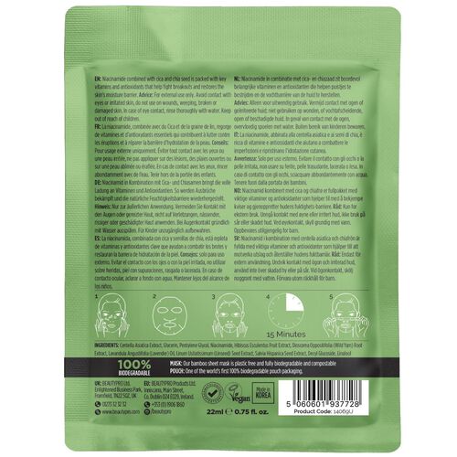 BeautyPro Cica + Niacinamide Blemish Control Sheet Mask