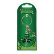 Souvenir Green Crystal Silver Shamrock Keyring