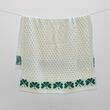 Aran Woollen Mills Shamrock Throw White