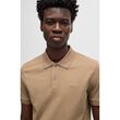 Boss Pallas Regular-fit polo shirt in cotton Beige