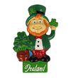 Irish Memories McGinty Leprechaun & Shamrock Magnet