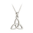 Irish Memories Solvar Lucky Rhodium Trinity Pendant