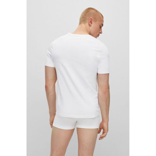 Boss Mens Underwear T-Shirt 3 Pack White Classic V-Neck