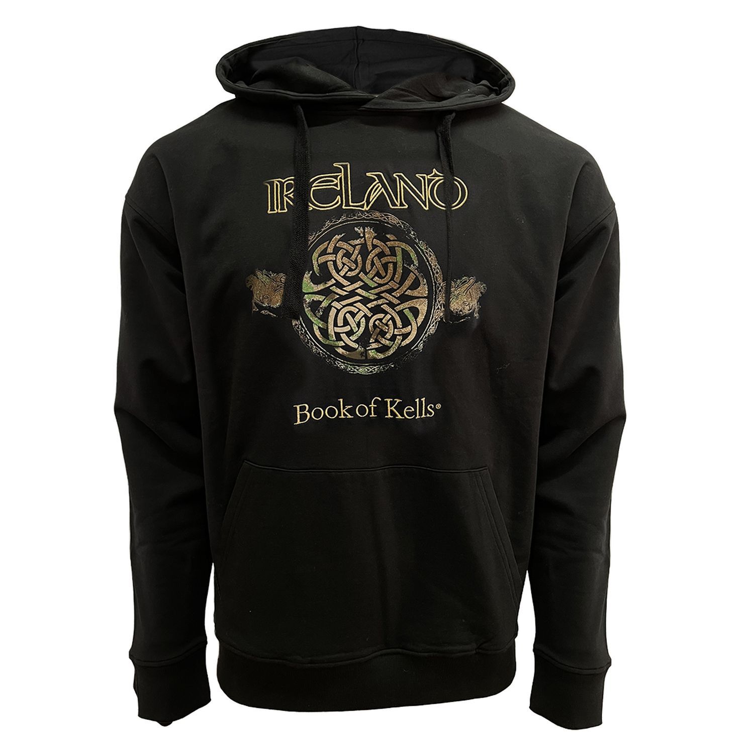 The Book of Kells Black Celtic Hoodie XL Airport Duty Free Shopping