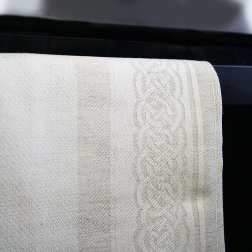 Irish Memories Natural Linen Printed Tea Towel