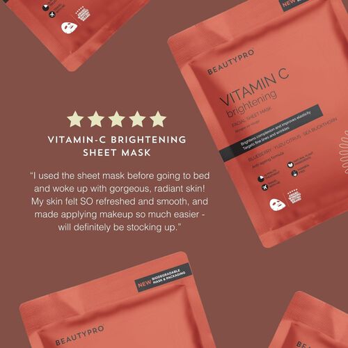 BeautyPro Vitamin C Brightening Sheet Mask