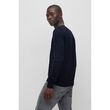 Boss Mens Knitwear Dark Blue Leno