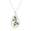 The Connemara Inlaid Pendant On Silver Chain 4cm L x 2cm W