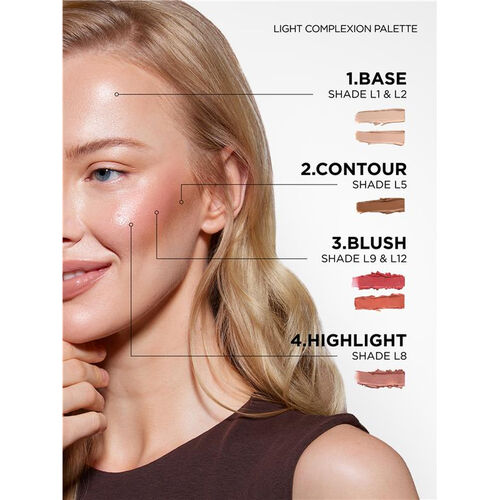 SOSU Cosmetics Complete Canvas Complexion Palette Light