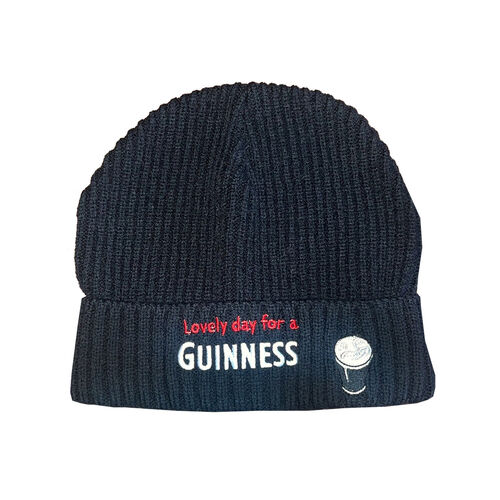 Guinness Black Smiley Pint Hat One Size