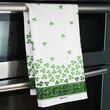 Irish Memories Natural Linen Shamrock Tea Towel