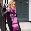 Patrick Francis Large Celtic Knot Pink & Black Wrap Scarf