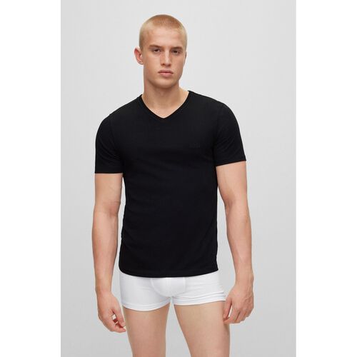 Boss Mens Underwear T-Shirt 3 Pack Black Classic Round Neck