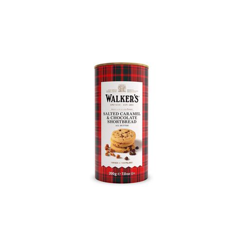 Walker's Shortbread Salted Caramel And Chocolate Shortbread Tube 200g