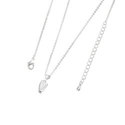 Trinity Mini Harp With Shamrock Pendant