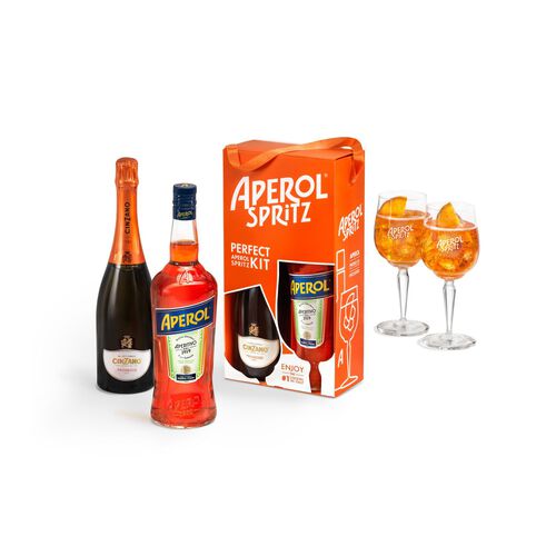 Aperol Spritz Travel Pack Aperol and Cinzano 1l + 75cl