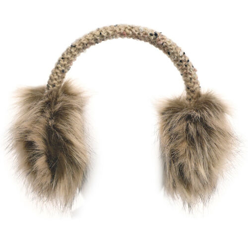 Patrick Francis Oatmeal Speckled Wool Kids Ear Muffs One Size