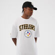 New Era Cap Pittsburgh Steelers NFL International Series Games White Oversized T-Shirt XS