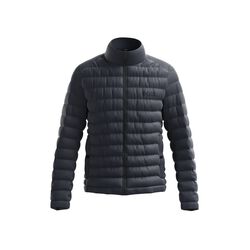 Boss Water-Repellent Padded Jacket with tonal logo Dark Blue