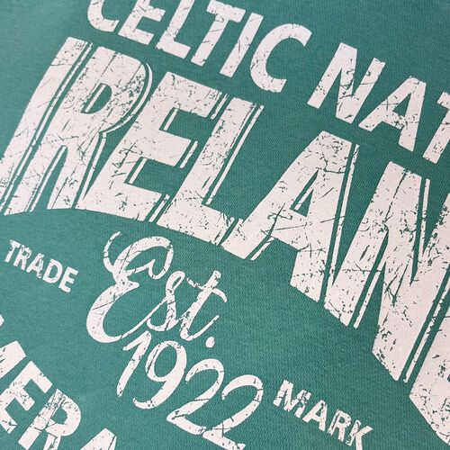Irish Memories Ocean Green Celtic Nation Hoodie XL