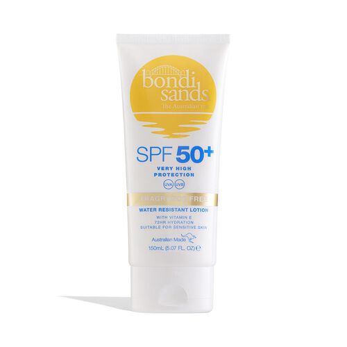 Bondi Sands SPF50+ Fragrance Free Body Sunscreen Lotion 150ml