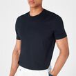 Boss Relaxed-fit T-shirt in stretch cotton with logo print Dark Blue