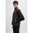 Boss Water-repellent slim-fit gilet with logo patch Black