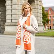 Book of Kells Celtic Orange & Grey Reversible Scarf