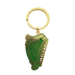Souvenir Harp Gold Keyring