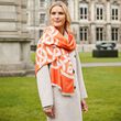 Book of Kells Celtic Orange & Grey Reversible Scarf