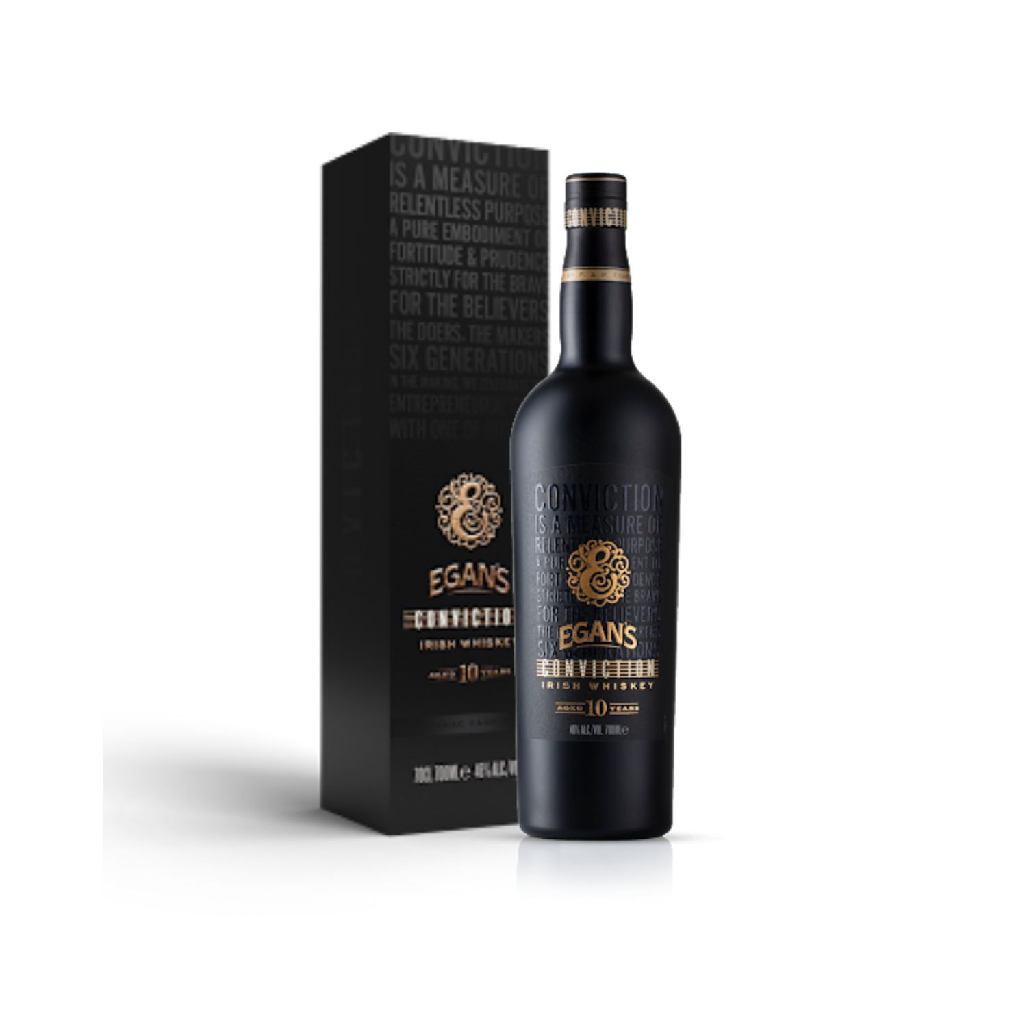Egan's Conviction 10 Year Old Blend Irish Whiskey 70cl