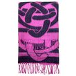 Patrick Francis Large Celtic Knot Pink & Black Wrap Scarf