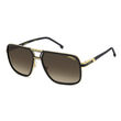 Carrera CARRERA 1071/S Black Gold Rectangular Sunglasses