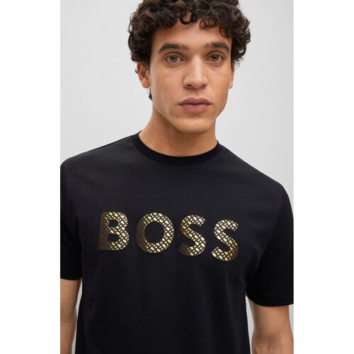 Boss Mens T-Shirt Black Tiburt