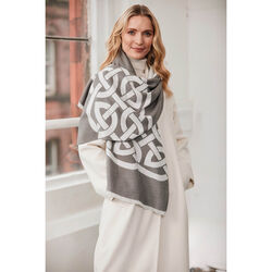 Book of Kells Book of Kells Grey Celtic Knot Scarf