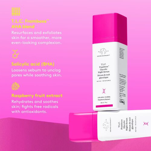 Drunk Elephant TLC Framboos Glycolic Night Serum 30ml