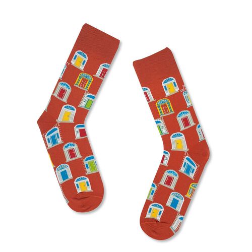 Irish Socksciety Dublin Doors Socks UK 3 - 7 