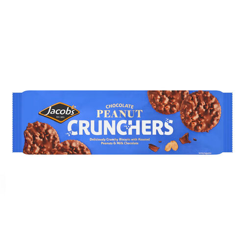 Jacobs Jacobs Crunchers Chocolate Peanut 150g